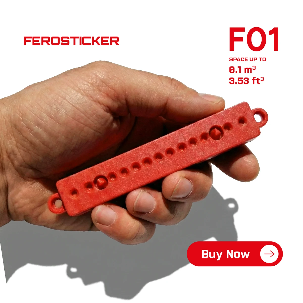 FeroSticker F01 device and packaging